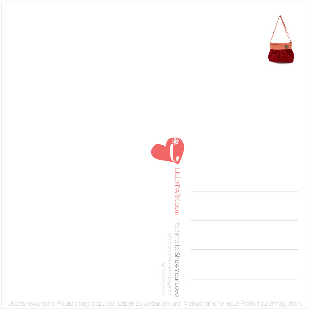 Postkarte "Every bag tells her own story" - LILLYPARK